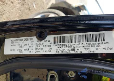 2014 Ram 1500 Express z USA, uszkodzony, nr VIN 1C6RR7KT4ES218989